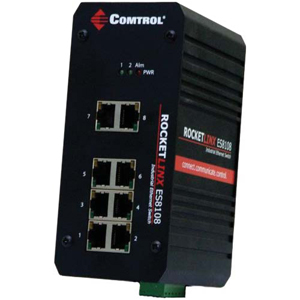 Comtrol RocketLinx Fast Ethernet Industrial Switch 32055-5 ES8108