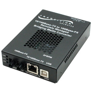 Transition Networks Fast Ethernet Media Converter SFBRM1029-110-NA SFBRM1029-110