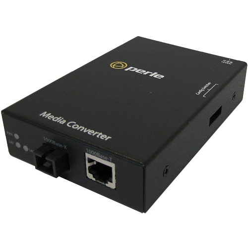 Perle Gigabit Ethernet Stand-Alone Media Converter 05050074 S-1000-S1SC10U