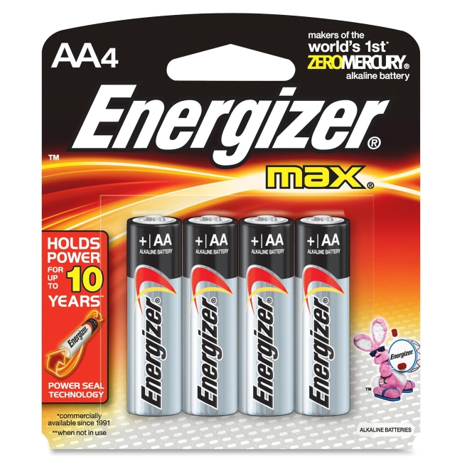 Energizer AA Size Alkaline General Purpose Battery E91BP-4