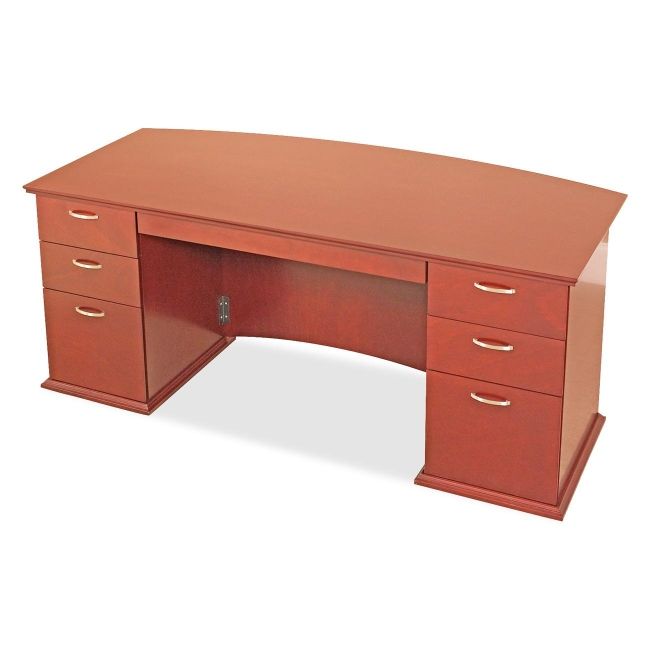 Lorell Contemporary 9000 Bow Front Desk 90001 LLR90001