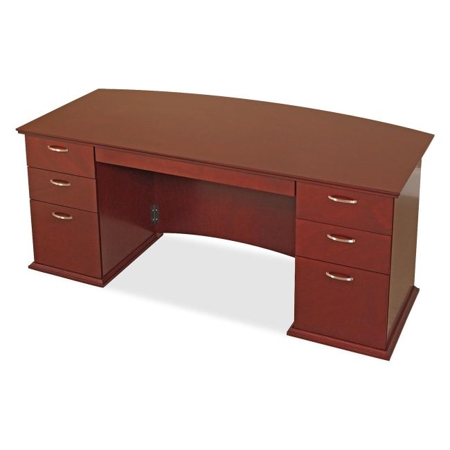 Lorell Contemporary 9000 Bow Front Desk 90000 LLR90000
