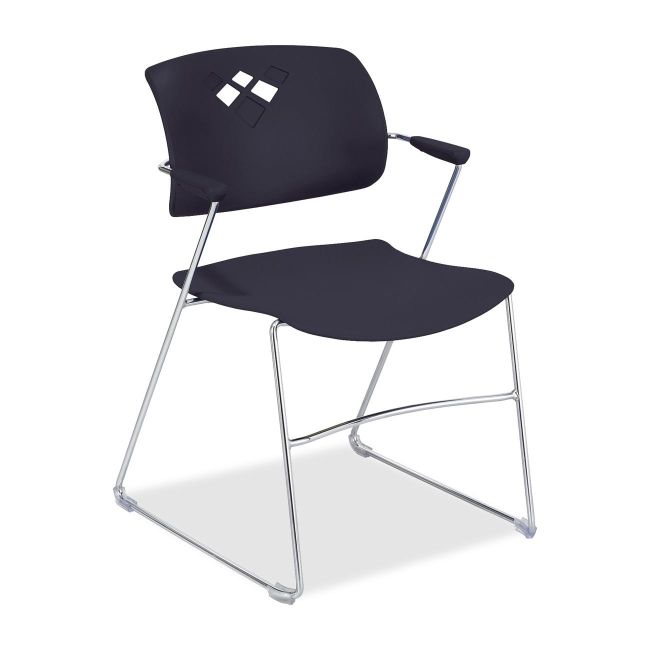 Safco Veer Flex Back Stack Chair with Arm 4286BL SAF4286BL