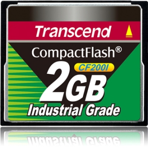 Transcend 2GB Industrial CompactFlash (CF) Card TS2GCF200I