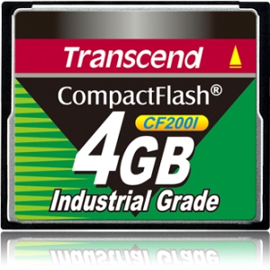 Transcend 4GB Industrial CompactFlash (CF) Card TS4GCF200I