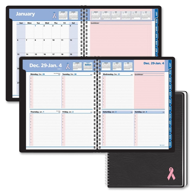 Mead QuickNotes Breast Cancer Appointment Book 76PN0105 AAG76PN0105