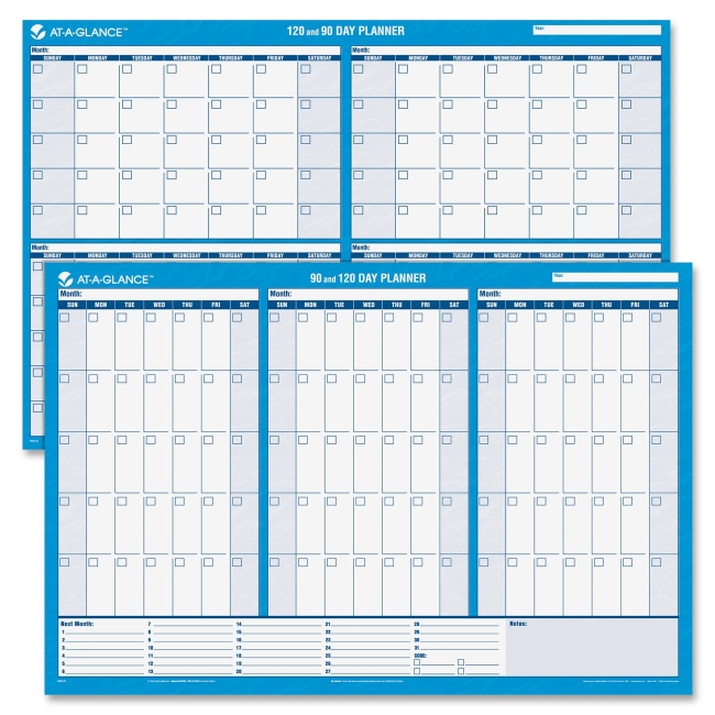 Mead Undated Wall Planner PM239-28 AAGPM23928