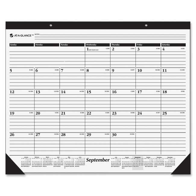 Mead Nonrefillable 16-Month Desk Pad SK2416-00 AAGSK241600