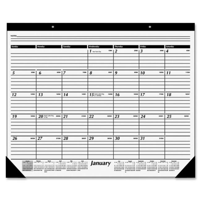 Mead Nonrefillable 12-Months Desk Pad SK30-00 AAGSK3000