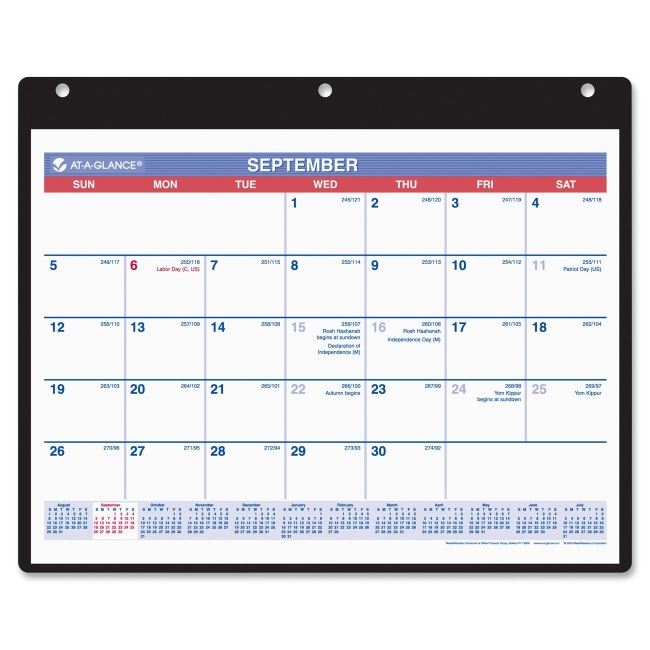Mead Dated Wall/Desk Calendar SK7-00 AAGSK700