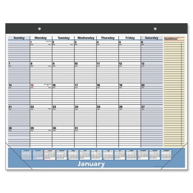 Mead QuickNotes 13-Months Desk and Wall Pad SK700-00 AAGSK70000
