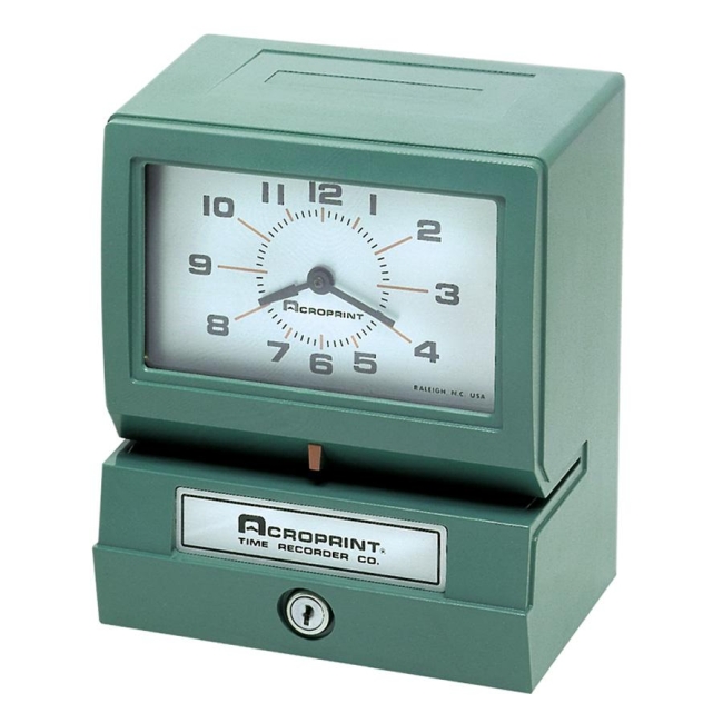 Acroprint Time Recorder Company Electronic Time Clock & Recorder 01-2070-40A ACP01207040A