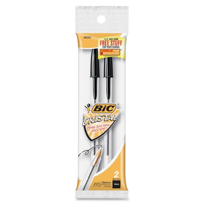 BIC Cristal Stick Ballpoint Pen MSP21BK BICMSP21BK