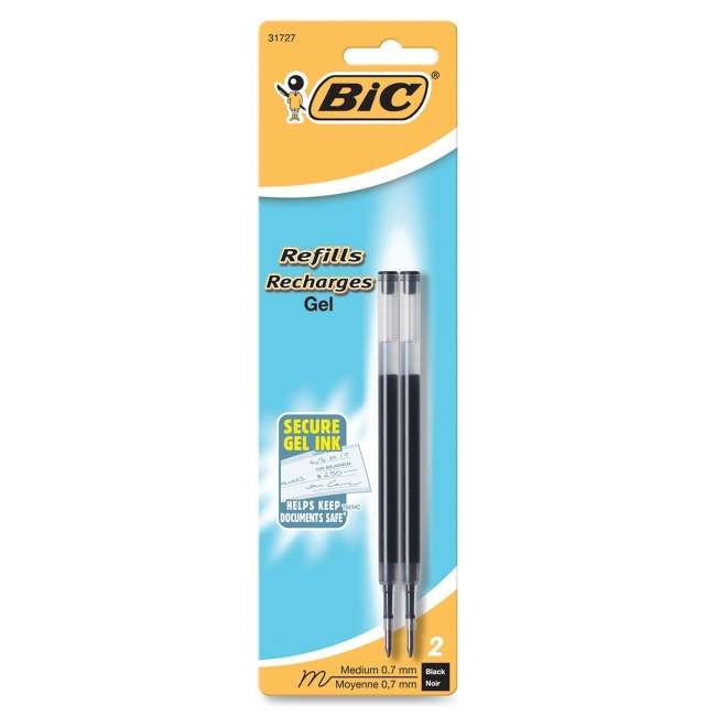 BIC Velocity Retractable Gel Pen Refill RRLCP21-BK BICRRLCP21BK RRLCP21BK