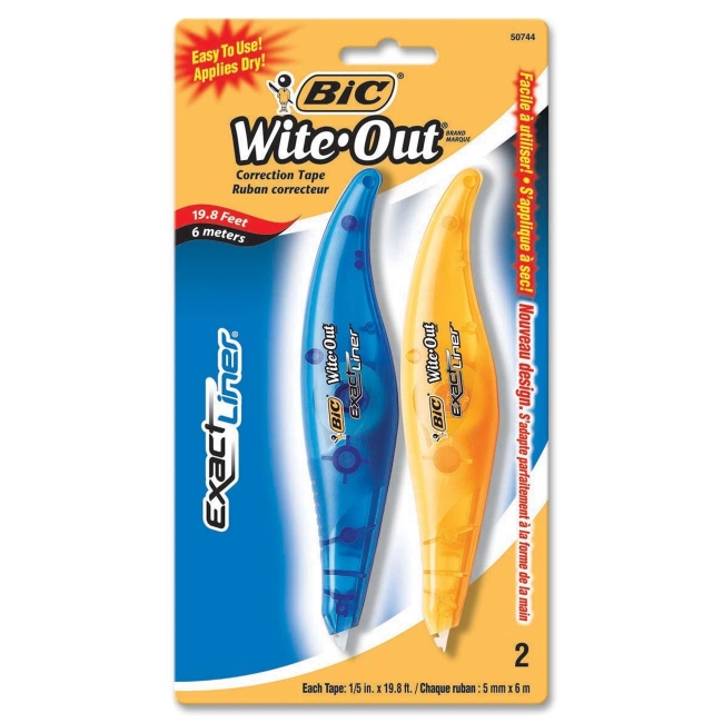 BIC Wite-Out Exact Liner Correction Tape Pen WOELP21 BICWOELP21