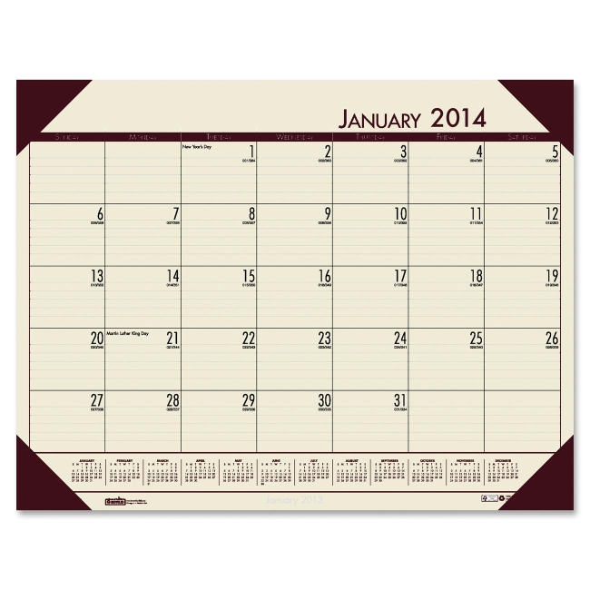 House of Doolittle EcoTones Desk Pad Calendar 124-43 HOD12443