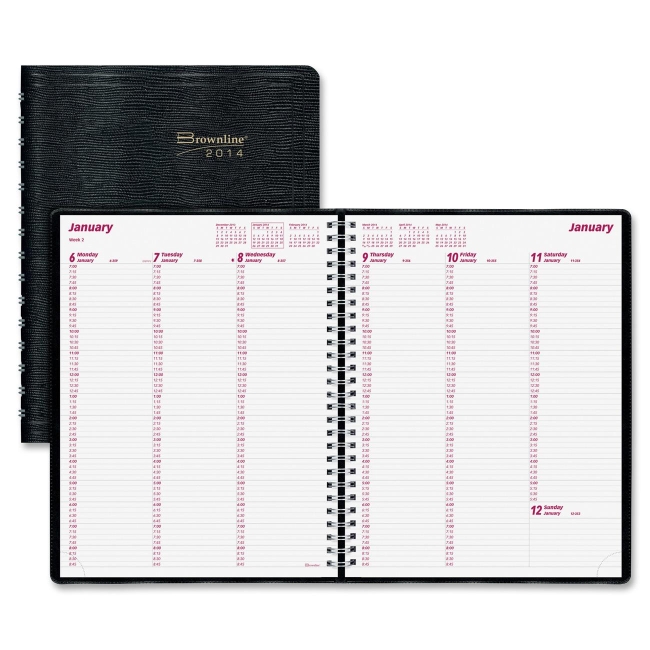Brownline Weekly Appointment Book CB950BLK REDCB950BLK CB950