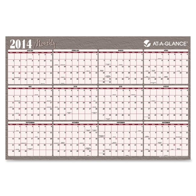 Mead Reversible Monthly Planner A102 AAGA102