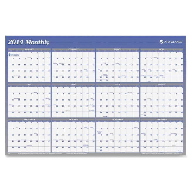 Mead Reversible Monthly Two-Sided Planner A1152 AAGA1152