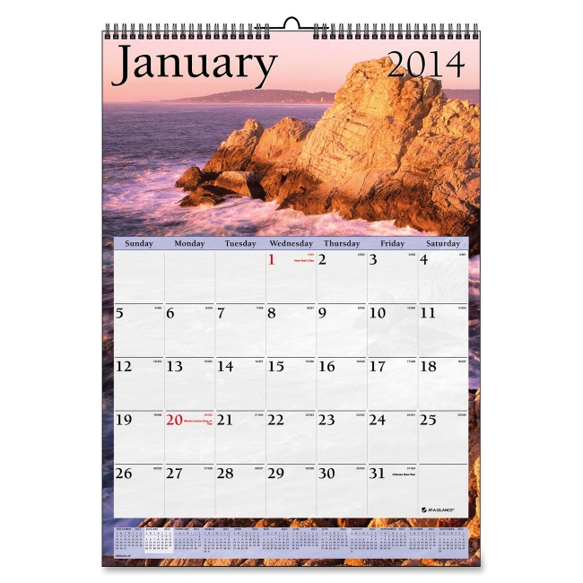 Mead Scenic Monthly Wall Calendar DMW20128 AAGDMW20128