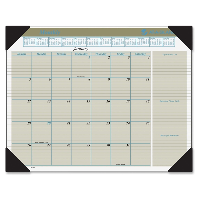 Mead Executive Monthly Desk Pad HT1500 AAGHT1500