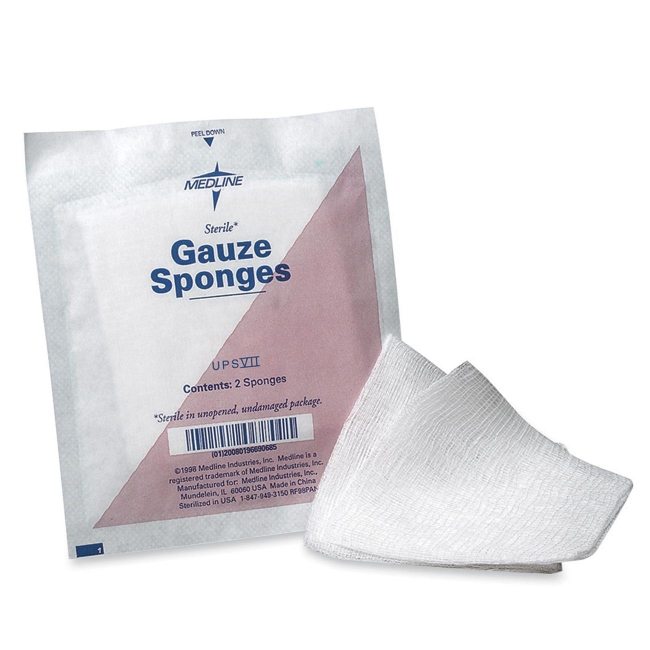 Medline Sterile Woven Gauze Sponges NON21422 MIINON21422