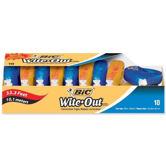 BIC Wite-Out Correction Tape WOTAP10 BICWOTAP10