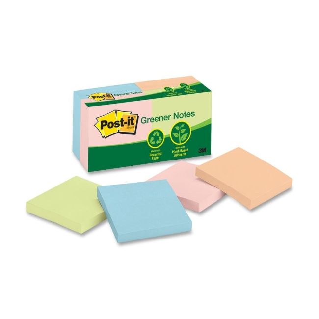 3M Post-it Recycled Plain Note 654-RP-A MMM654RPA