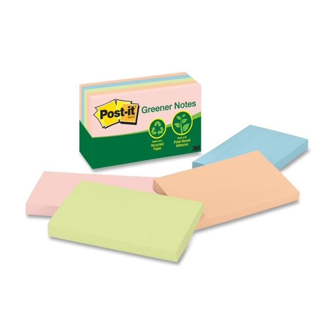 3M Post-it Recycled Plain Note 655-RP-A MMM655RPA