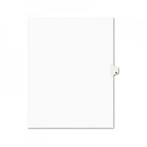 Avery Avery-Style Legal Exhibit Side Tab Dividers, 1-Tab, Title M, Ltr, White, 25/PK AVE01413 01413