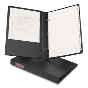 Avery Legal Durable Non-View Binder with Round Rings, 14 x 8 1/2, 1" Capacity, Black AVE06400 06400