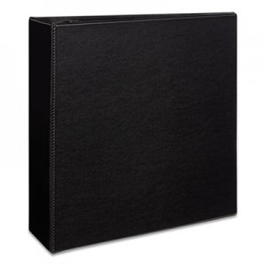 Avery Durable Binder with Two Booster EZD Rings, 11 x 8 1/2, 4", Black AVE07801 07801