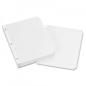 Avery Write-On Plain-Tab Dividers, 8-Tab, Letter, 24 Sets AVE11507 11507