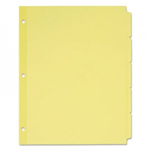 Avery Write-On Plain-Tab Dividers, 5-Tab, Letter, 36 Sets AVE11501 11501