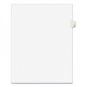 Avery Avery-Style Legal Exhibit Side Tab Divider, Title: 6, Letter, White, 25/Pack AVE11916 11916