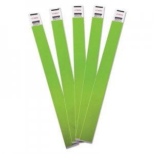 Crowd Management Wristbands, Sequentially Numbered, Green, 500/Pack Advantus® 75511 AVT75511