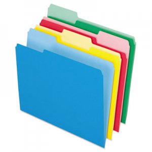 Pendaflex Two-Tone File Folders, 1/3 Cut Top Tab, Letter, Assorted Colors, 24/Pack 82300 ESS82300