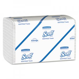 Scott SCOTTFOLD Paper Towels, 7 4/5 x 12 2/5, White, 175 Towels/Pack, 25 Packs/Carton KCC01960 01960