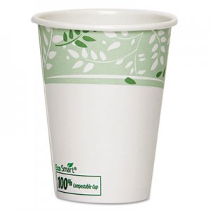 Dixie PLA Hot Cups, Paper w/PLA Lining, Viridian, 12oz, 1000/Carton DXE2342PLA 2342PLA