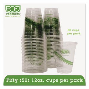Eco-Products GreenStripe Renewable & Compostable Cold Cups Convenience Pack- 12oz., 50/PK ECOEPCC12GSPK EPCC12GSPK