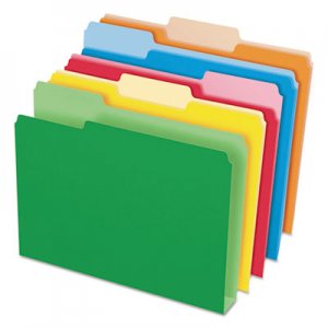 Pendaflex DoubleStuff File Folders, 1/3 Cut, Letter, Assorted, 50/Pack 54460 ESS54460 ESS-54460