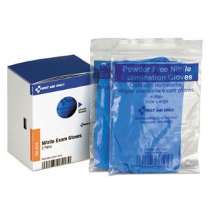 First Aid Only SmartCompliance Nitrile Lightweight Gloves, One Size, 2/Box FAOFAE6018 FAE6018