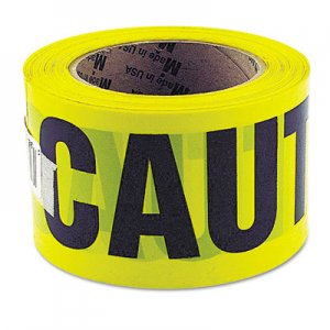 Great Neck Caution Safety Tape, Non-Adhesive, 3" x 1000 ft GNS10379 10379
