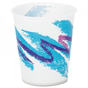 Dart Jazz Waxed Paper Cold Cups, 5oz, Tide Design, 3000/Carton SCCR53J R53-00055