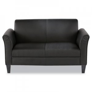 Alera Reception Lounge Furniture, 2-Cushion Loveseat, 55-1/2w x 31-1/2d x 32h, Black RL22LS10B ALERL22LS10B