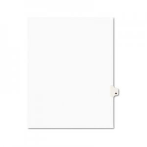 Avery Avery-Style Legal Exhibit Side Tab Divider, Title: 68, Letter, White, 25/Pack AVE01068 01068