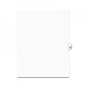 Avery Avery-Style Legal Exhibit Side Tab Divider, Title: 64, Letter, White, 25/Pack AVE01064 01064