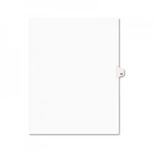 Avery Avery-Style Legal Exhibit Side Tab Divider, Title: 62, Letter, White, 25/Pack AVE01062 01062