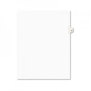 Avery Avery-Style Legal Exhibit Side Tab Divider, Title: 57, Letter, White, 25/Pack AVE01057 01057