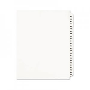 Avery Avery-Style Legal Exhibit Side Tab Divider, Title: 401-425, Letter, White AVE01346 01346